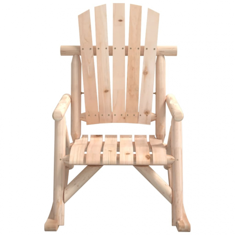 Garten-Schaukelstuhl 69x96x101 cm Massivholz Fichte