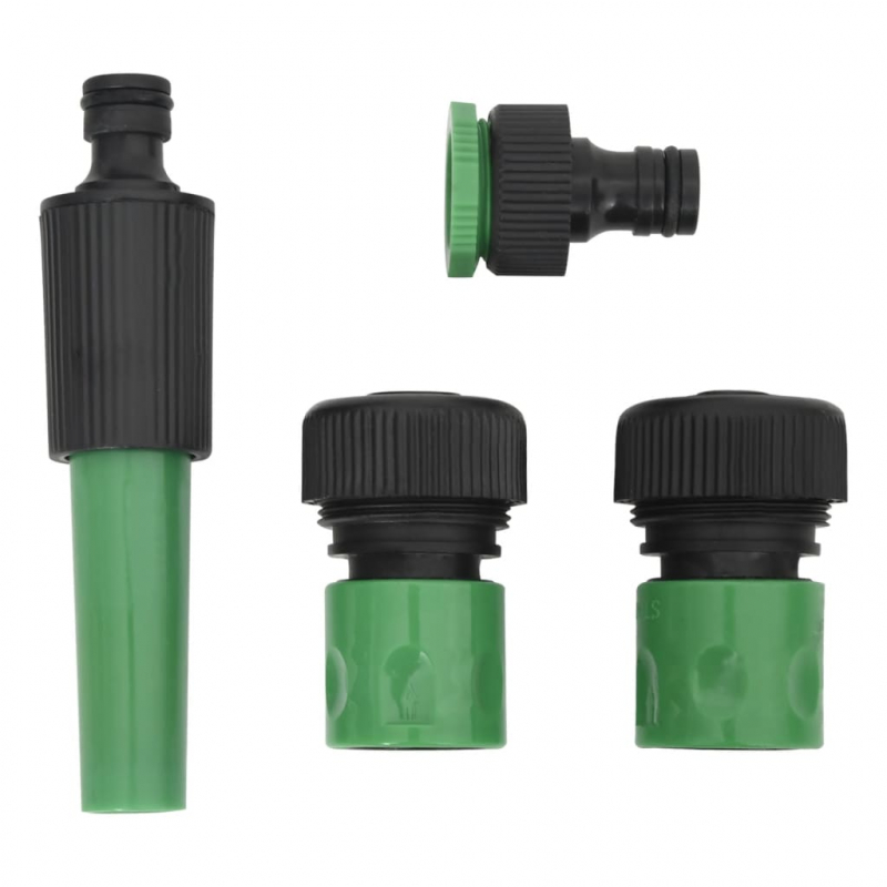 Gartenschlauch mit Armaturen-Set Grün 0,9 50 m PVC