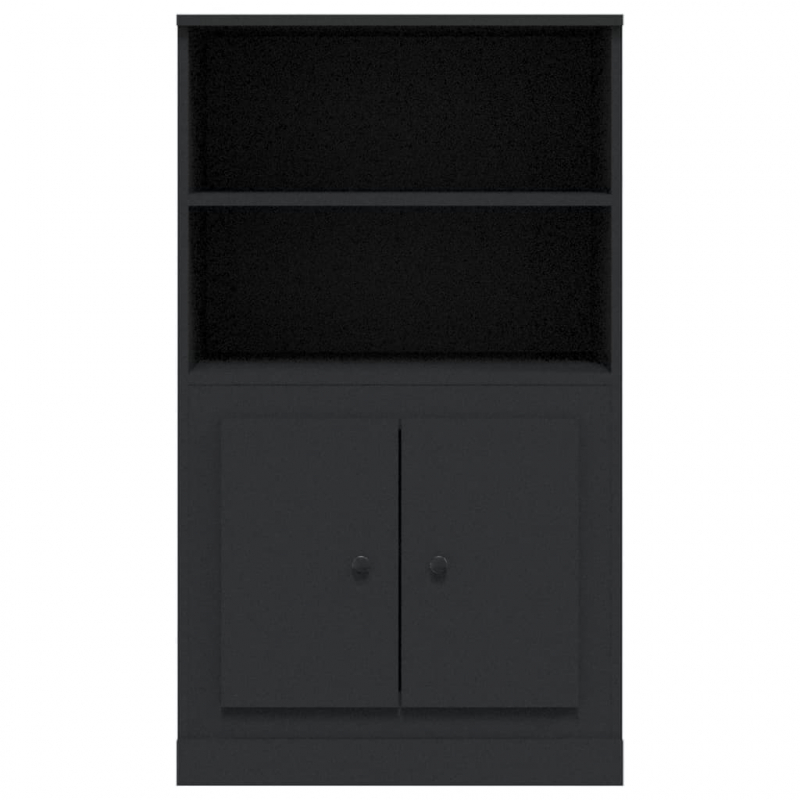 Highboard Schwarz 60x35,5x103,5 cm Holzwerkstoff
