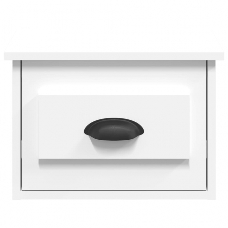 Wand-Nachttisch Weiß 41,5x36x28 cm