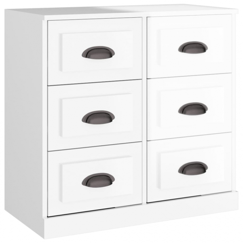 Sideboard Hochglanz-Weiß 70x35,5x67,5 cm Holzwerkstoff