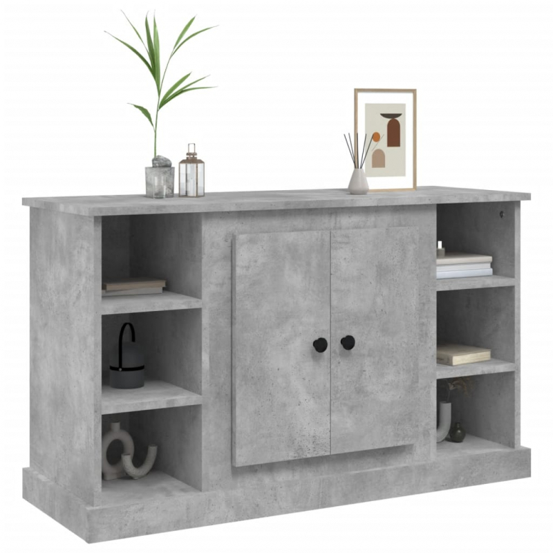 Sideboard Betongrau 100x35,5x60 cm Holzwerkstoff
