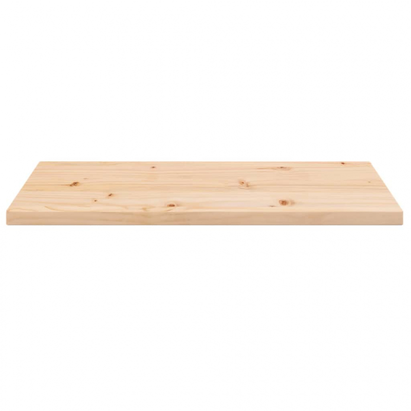 Tischplatte 80x40x2,5 cm Massivholz Kiefer Rechteckig