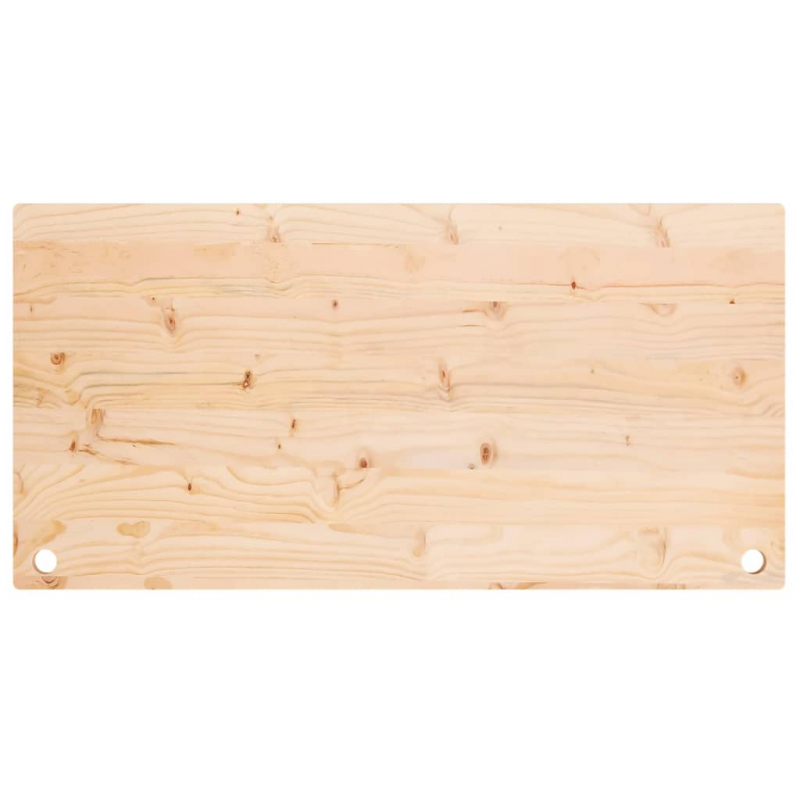 Schreibtischplatte 100x50x2,5 cm Massivholz Kiefer