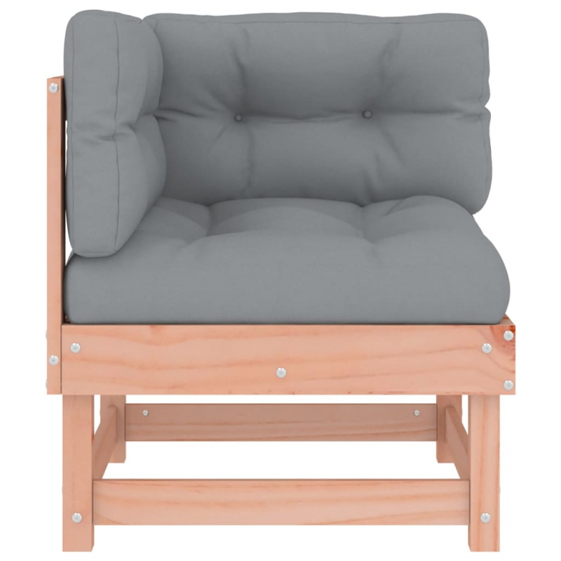 Ecksofa mit Kissen Massivholz Douglasie