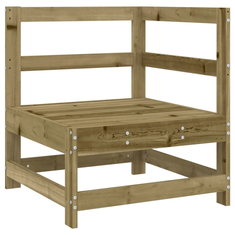 Ecksofa mit Kissen Kiefernholz Imprägniert
