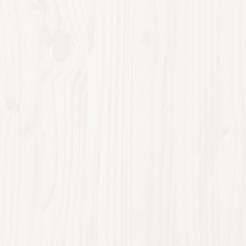 Pflanzkübel Weiß 62x50x57 cm Massivholz Kiefer
