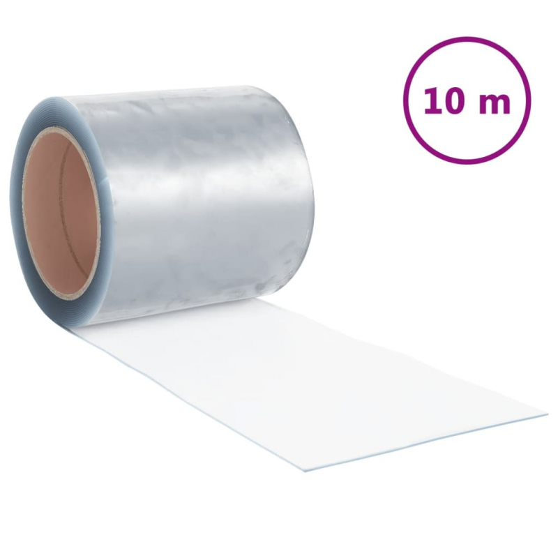 Türvorhang Transparent 200x1,6 mm 10 m PVC