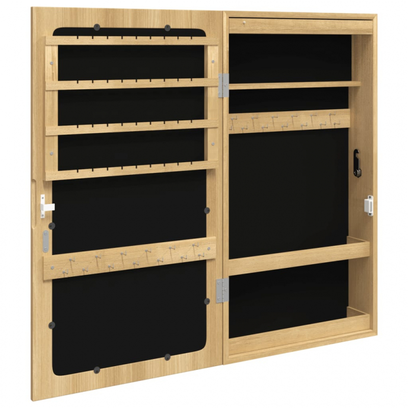 Spiegel-Schmuckschrank mit LED-Beleuchtung Wandmontage