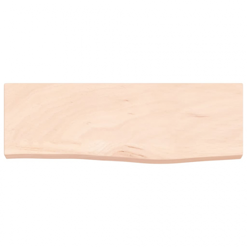 Wandregal 60x20x4 cm Massivholz Eiche Unbehandelt