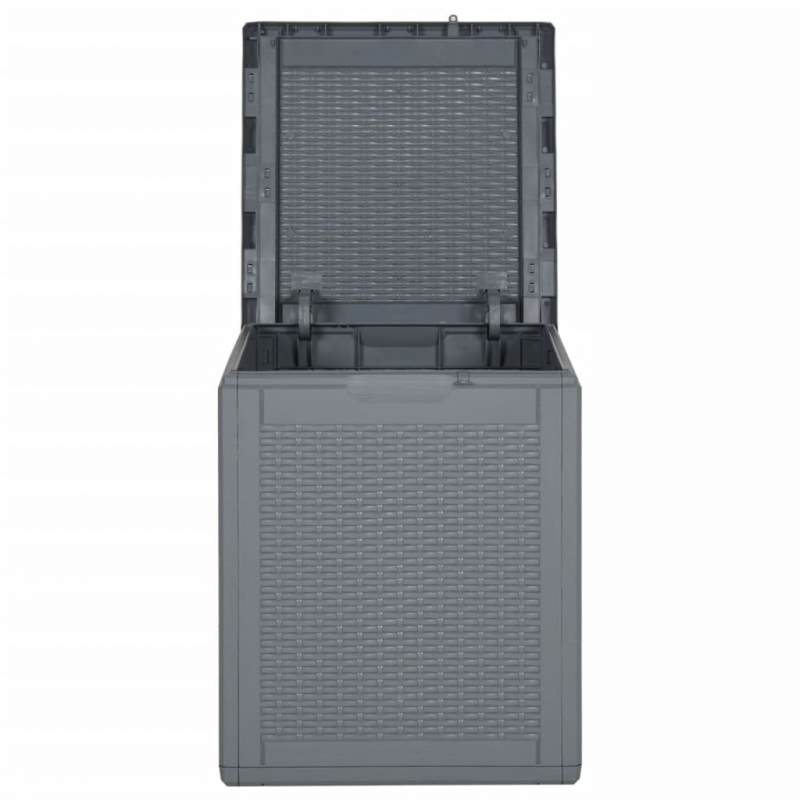 Gartenbox Grau PP Rattan 90 L