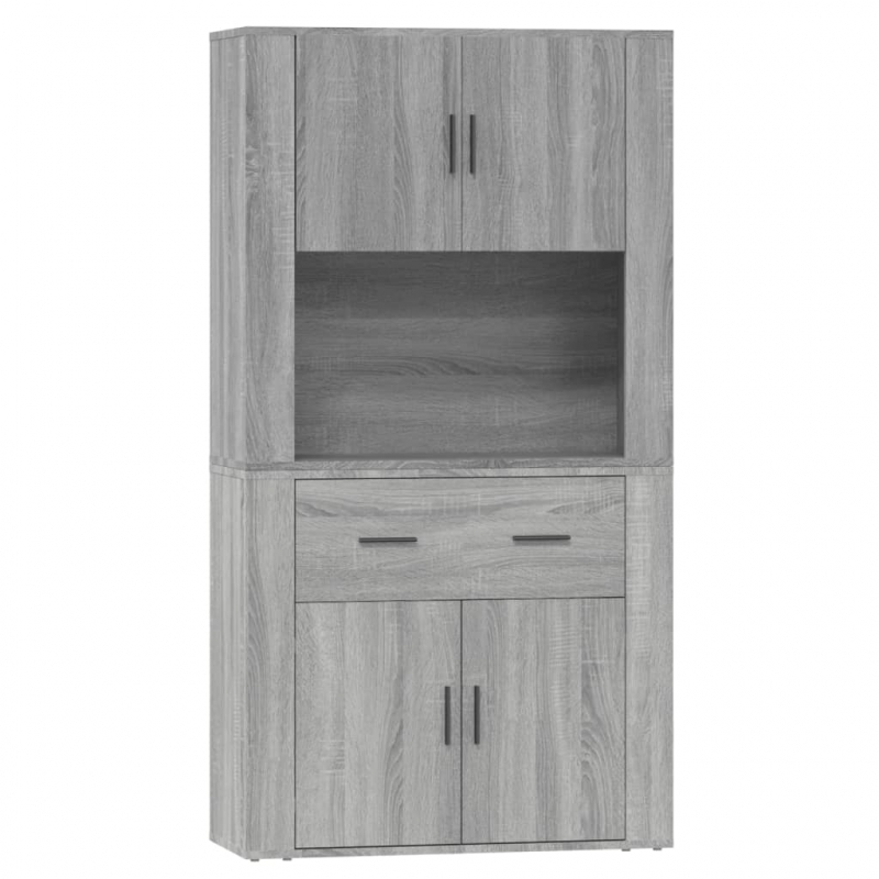Highboard Grau Sonoma Holzwerkstoff