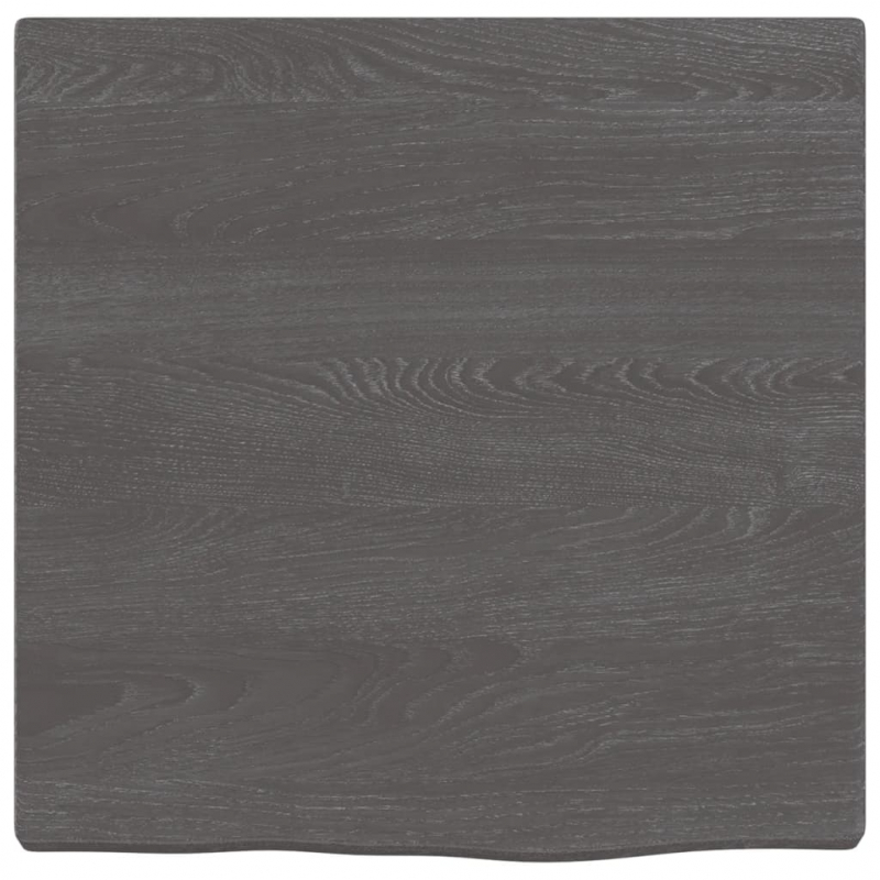 Waschtischplatte Dunkelbraun 40x40x2 cm Massivholz Behandelt