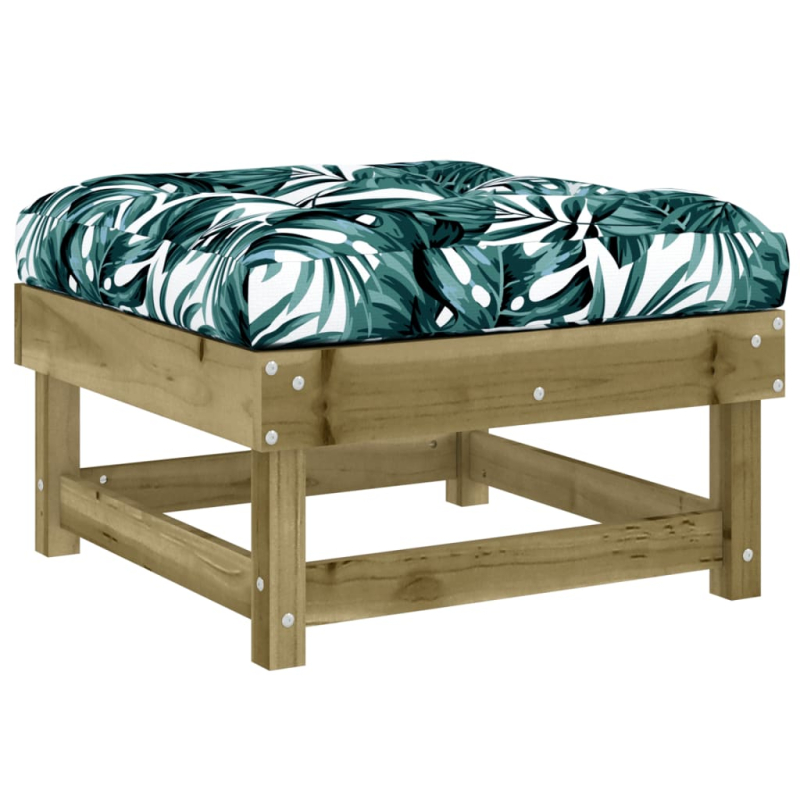 10-tlg. Garten-Lounge-Set mit Kissen Kiefernholz Imprägniert