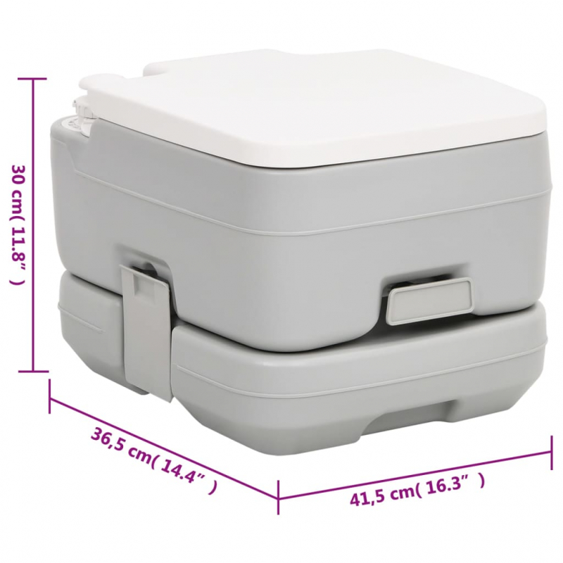 Tragbare Campingtoilette mit Waschbecken