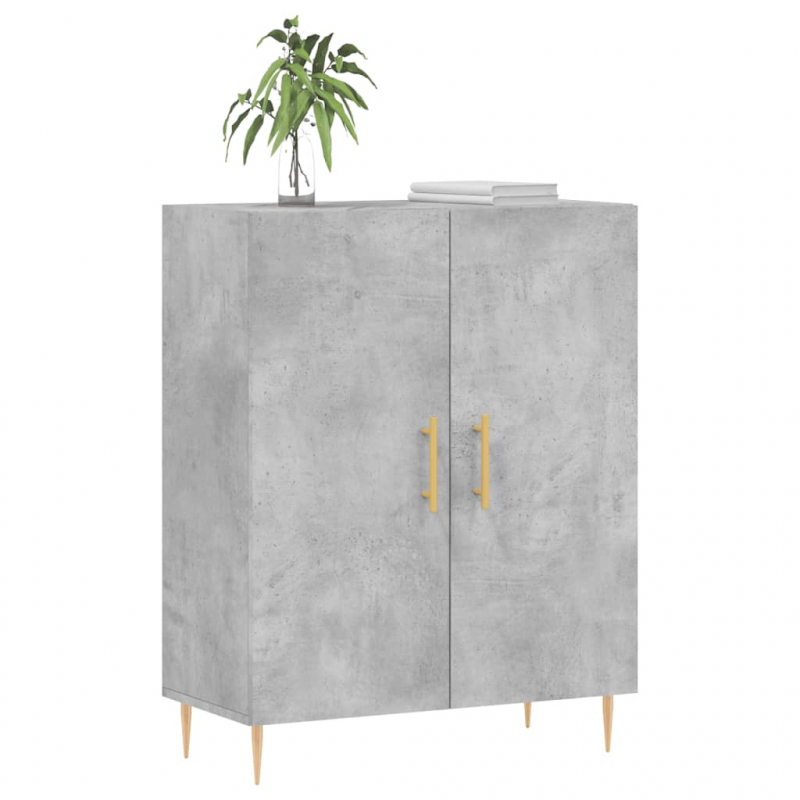 Sideboard Betongrau 69,5x34x90 cm Holzwerkstoff