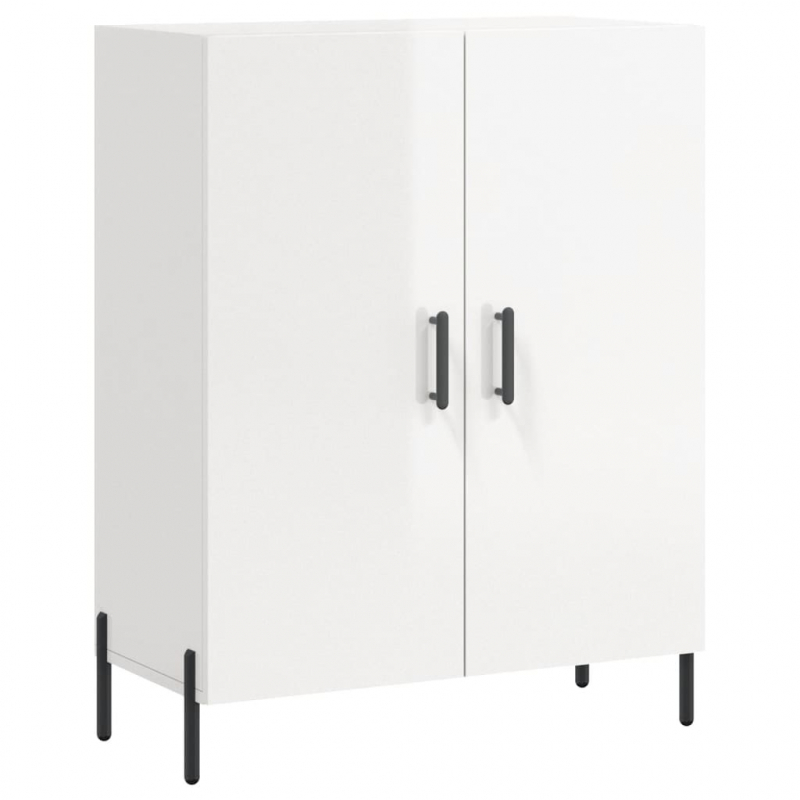 Sideboard Hochglanz-Weiß 69,5x34x90 cm Holzwerkstoff