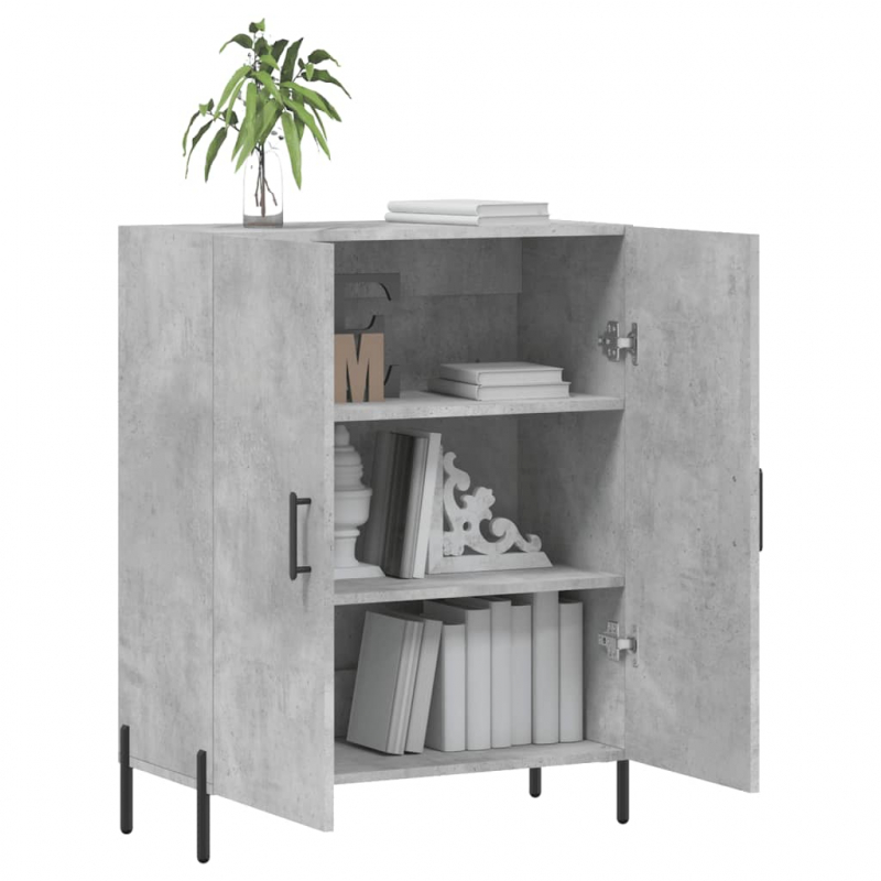 Sideboard Betongrau 69,5x34x90 cm Holzwerkstoff