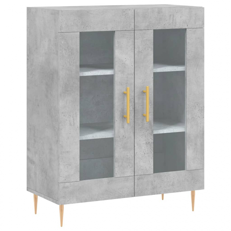 Sideboard Betongrau 69,5x34x90 cm Holzwerkstoff