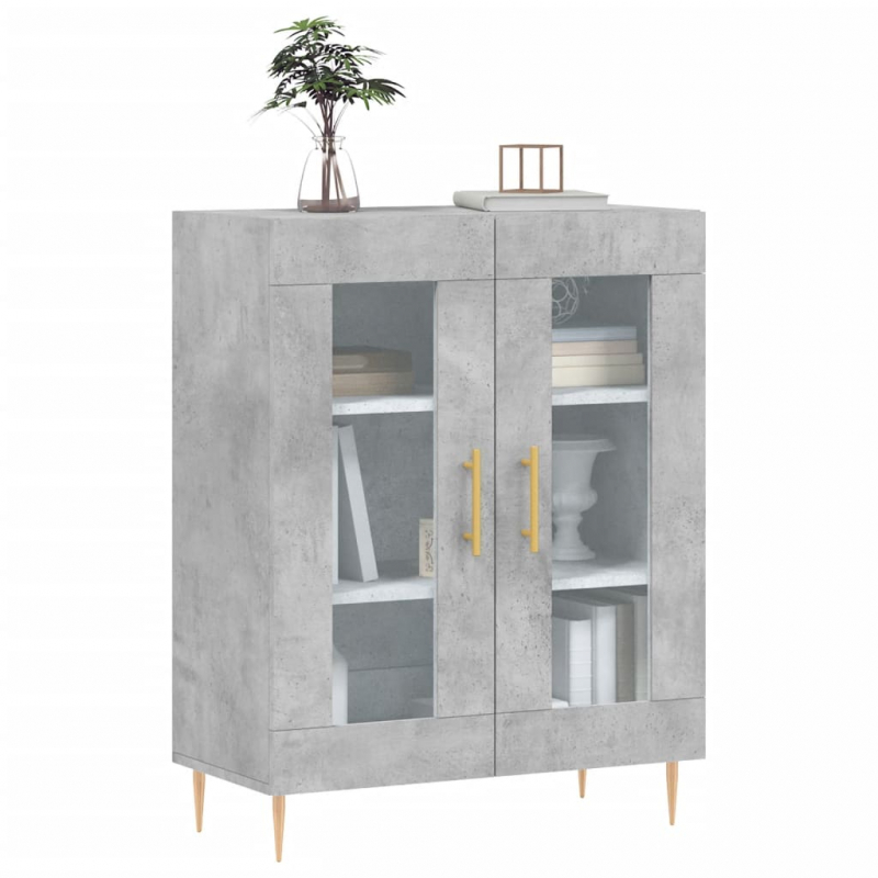 Sideboard Betongrau 69,5x34x90 cm Holzwerkstoff