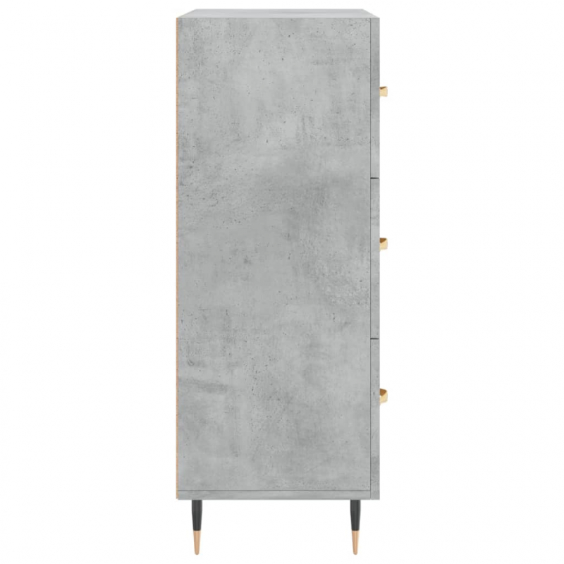 Sideboard Betongrau 69,5x34x90 cm Holzwerkstoff