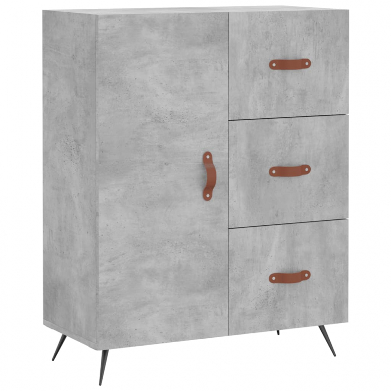 Sideboard Betongrau 69,5x34x90 cm Holzwerkstoff