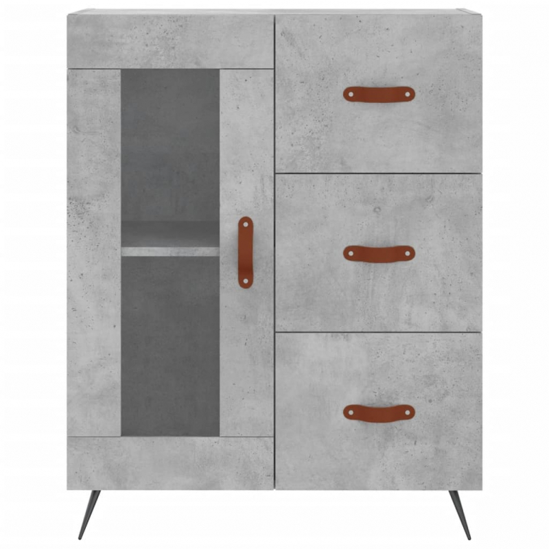 Sideboard Betongrau 69,5x34x90 cm Holzwerkstoff