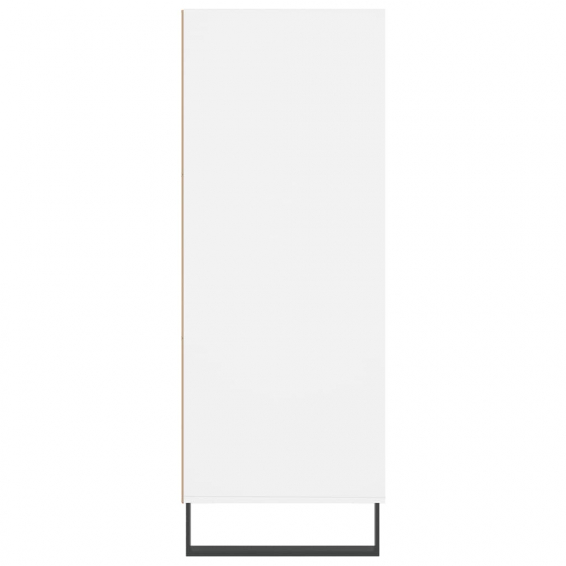 Regalschrank Weiß 69,5x32,5x90 cm Holzwerkstoff