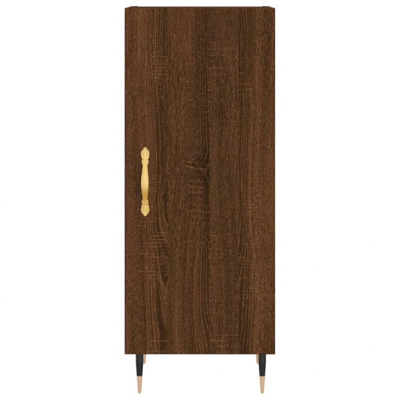 Sideboard Braun Eichen-Optik 34,5x34x90 cm Holzwerkstoff