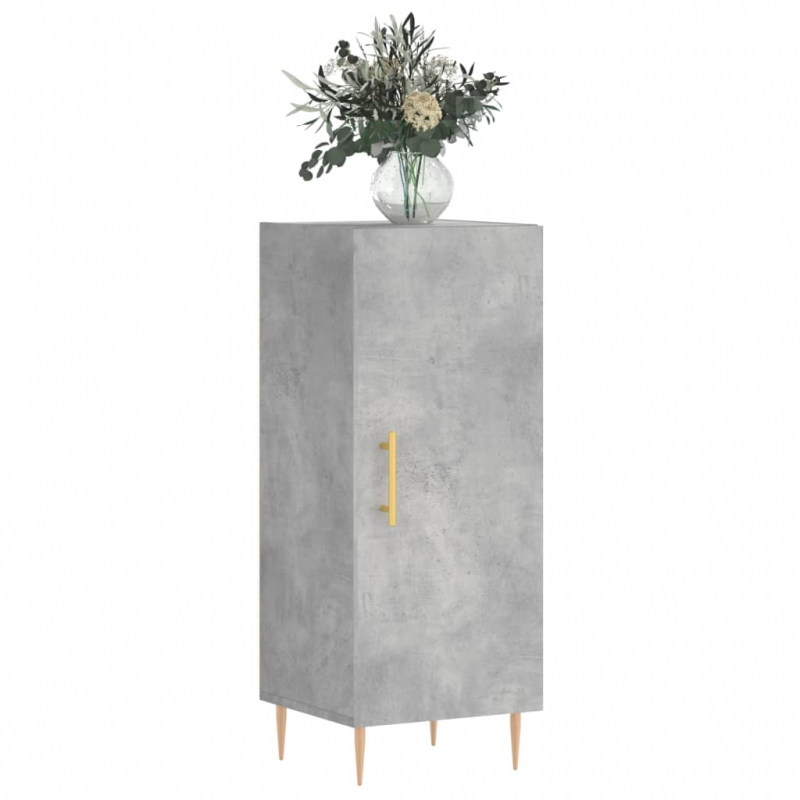 Sideboard Betongrau 34,5x34x90 cm Holzwerkstoff