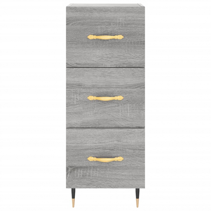 Sideboard Grau Sonoma 34,5x34x90 cm Holzwerkstoff