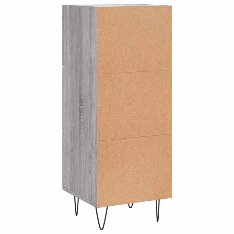 Sideboard Grau Sonoma 34,5x34x90 cm Holzwerkstoff