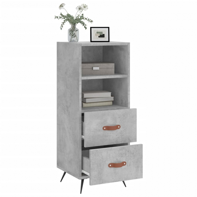 Sideboard Betongrau 34,5x34x90 cm Holzwerkstoff