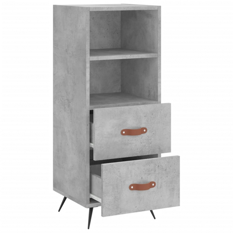 Sideboard Betongrau 34,5x34x90 cm Holzwerkstoff