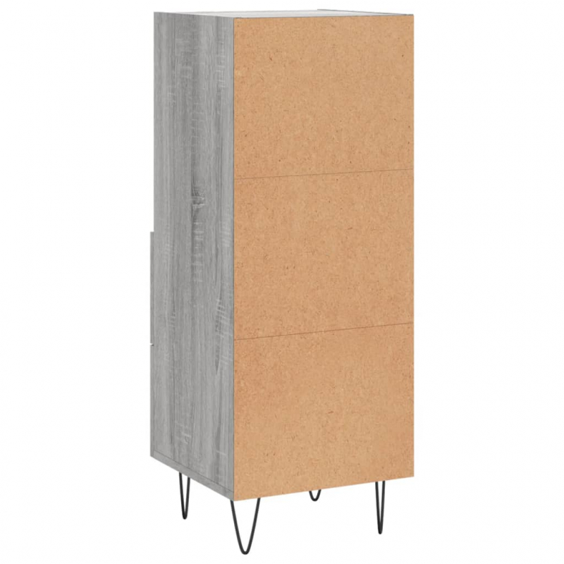 Sideboard Grau Sonoma 34,5x34x90 cm Holzwerkstoff