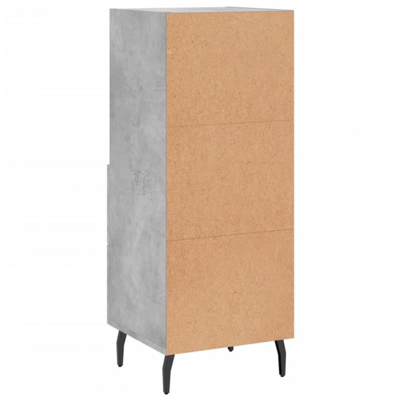 Sideboard Betongrau 34,5x34x90 cm Holzwerkstoff