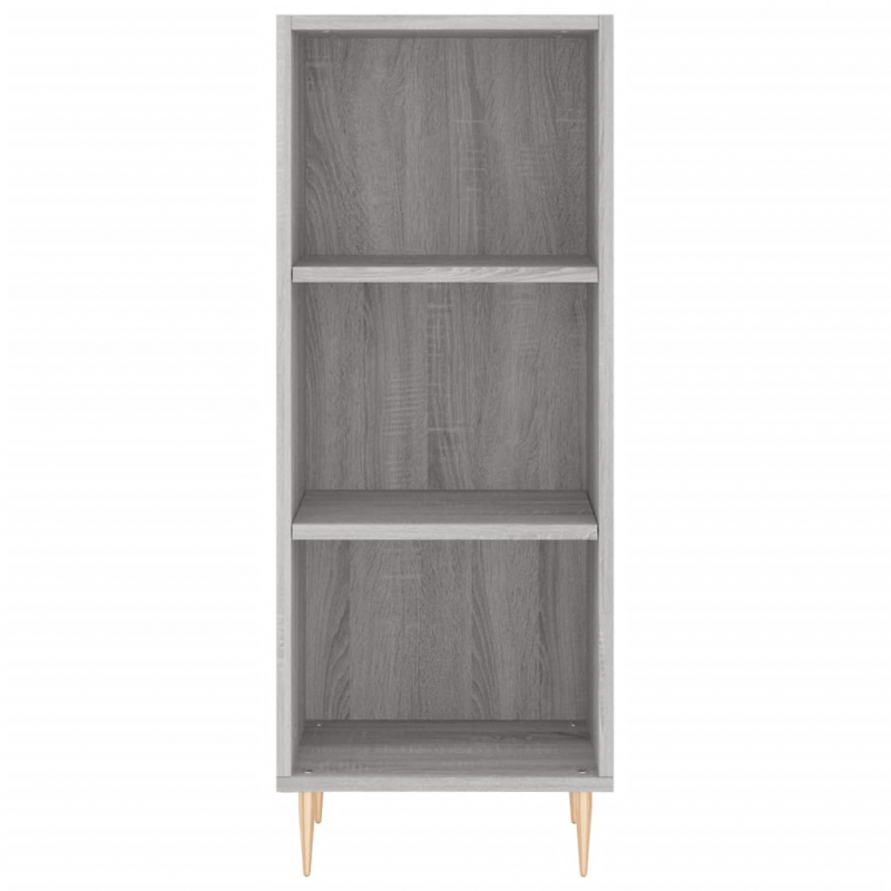 Sideboard Grau Sonoma 34,5x32,5x90 cm Holzwerkstoff