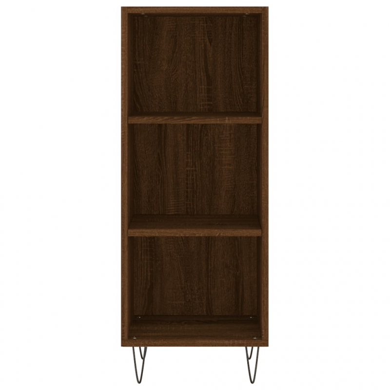 Sideboard Braun Eichen-Optik 34,5x32,5x90 cm Holzwerkstoff