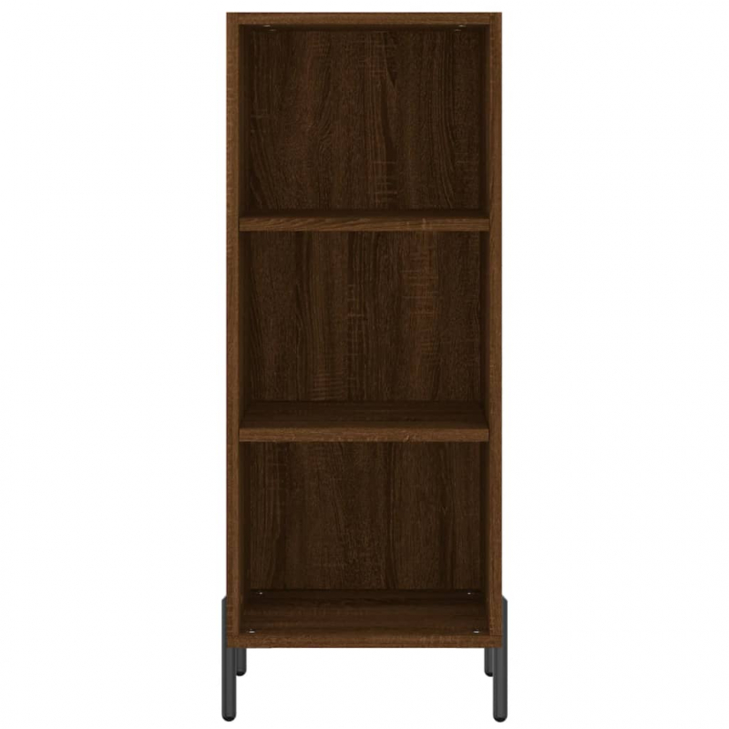 Sideboard Braun Eichen-Optik 34,5x32,5x90 cm Holzwerkstoff