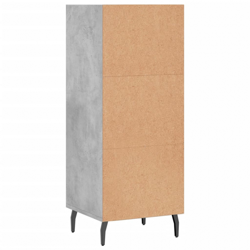 Sideboard Betongrau 34,5x32,5x90 cm Holzwerkstoff