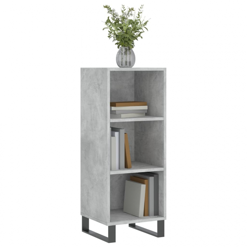 Sideboard Betongrau 34,5x32,5x90 cm Holzwerkstoff