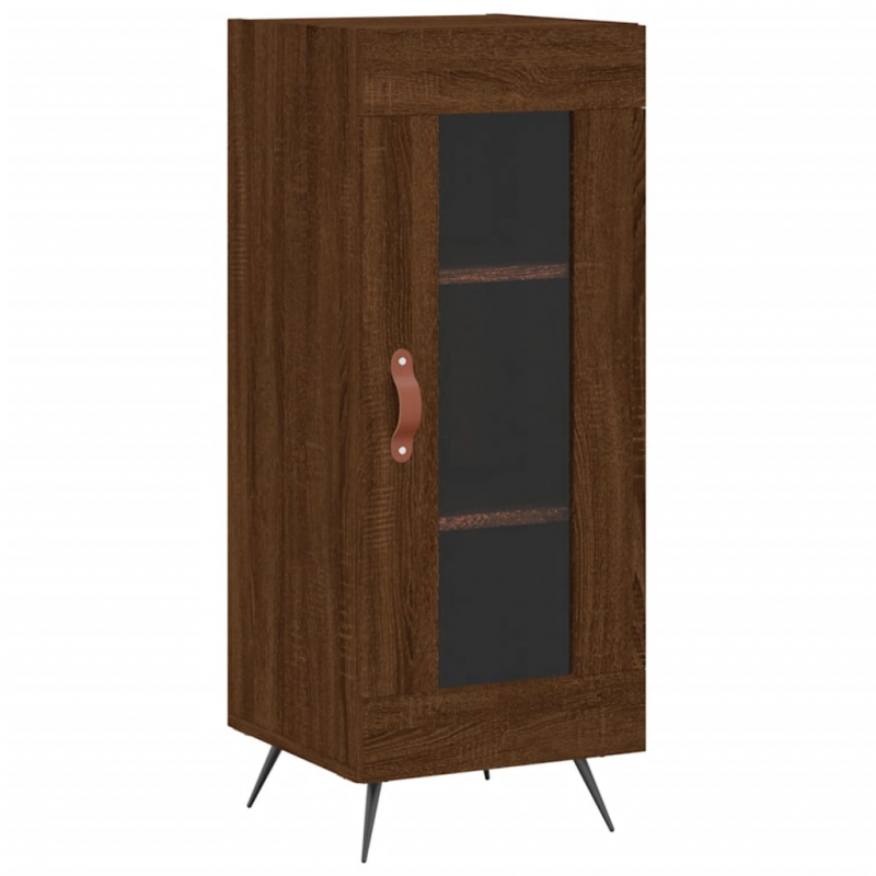 Sideboard Braun Eichen-Optik 34,5x34x90 cm Holzwerkstoff