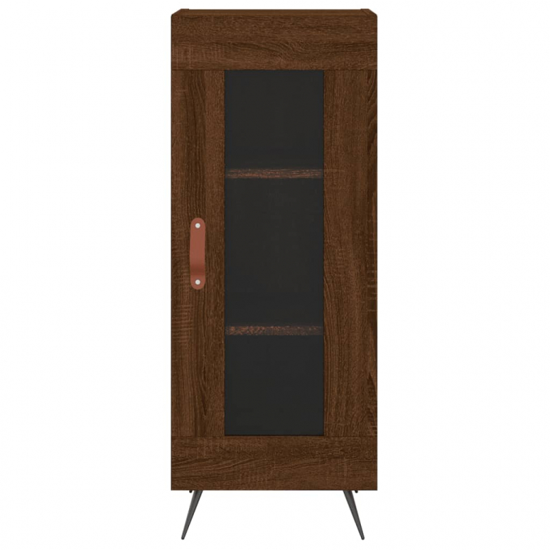 Sideboard Braun Eichen-Optik 34,5x34x90 cm Holzwerkstoff