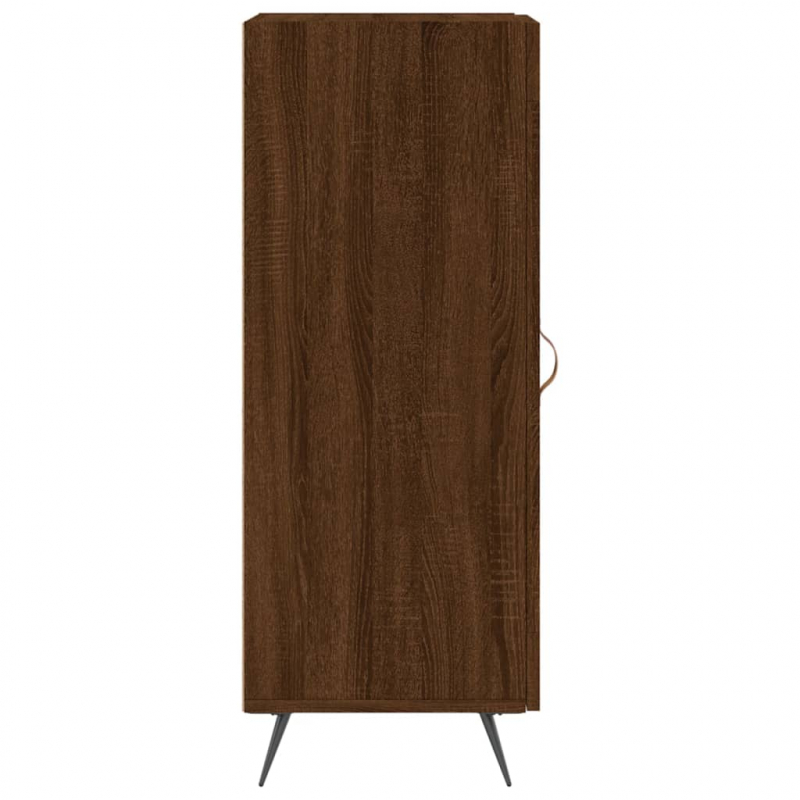 Sideboard Braun Eichen-Optik 34,5x34x90 cm Holzwerkstoff
