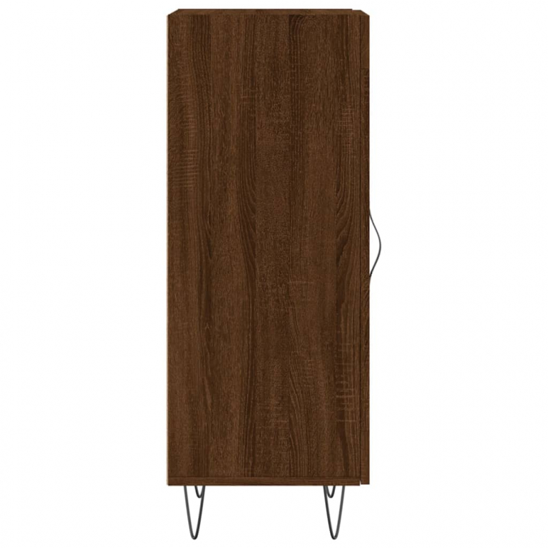 Sideboard Braun Eichen-Optik 34,5x34x90 cm Holzwerkstoff