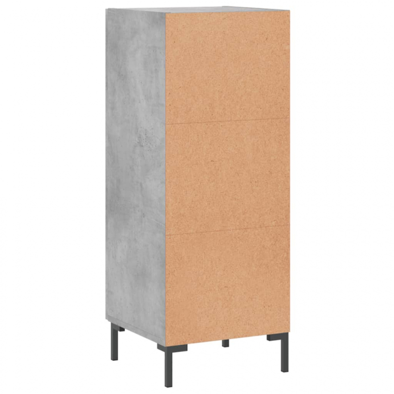 Sideboard Betongrau 34,5x34x90 cm Holzwerkstoff