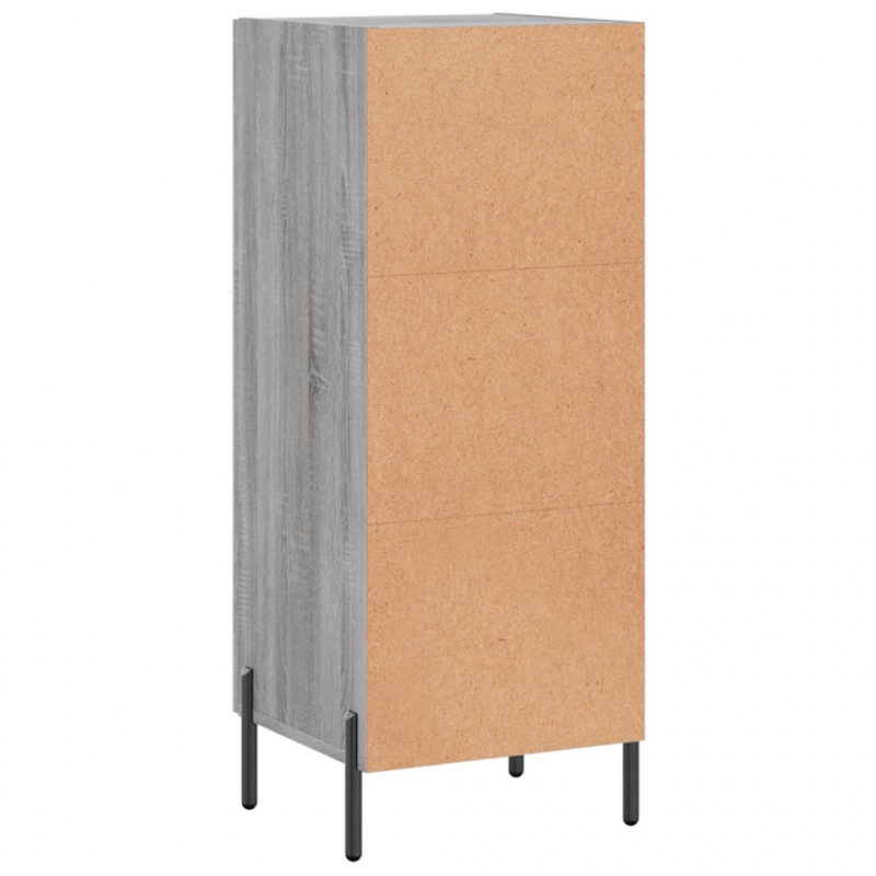 Sideboard Grau Sonoma 34,5x34x90 cm Holzwerkstoff