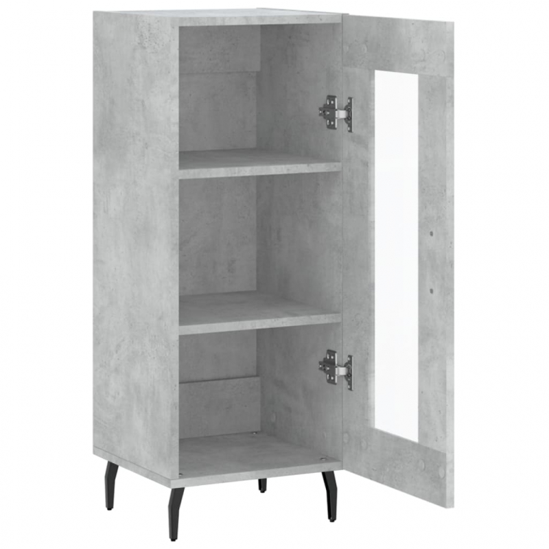 Sideboard Betongrau 34,5x34x90 cm Holzwerkstoff