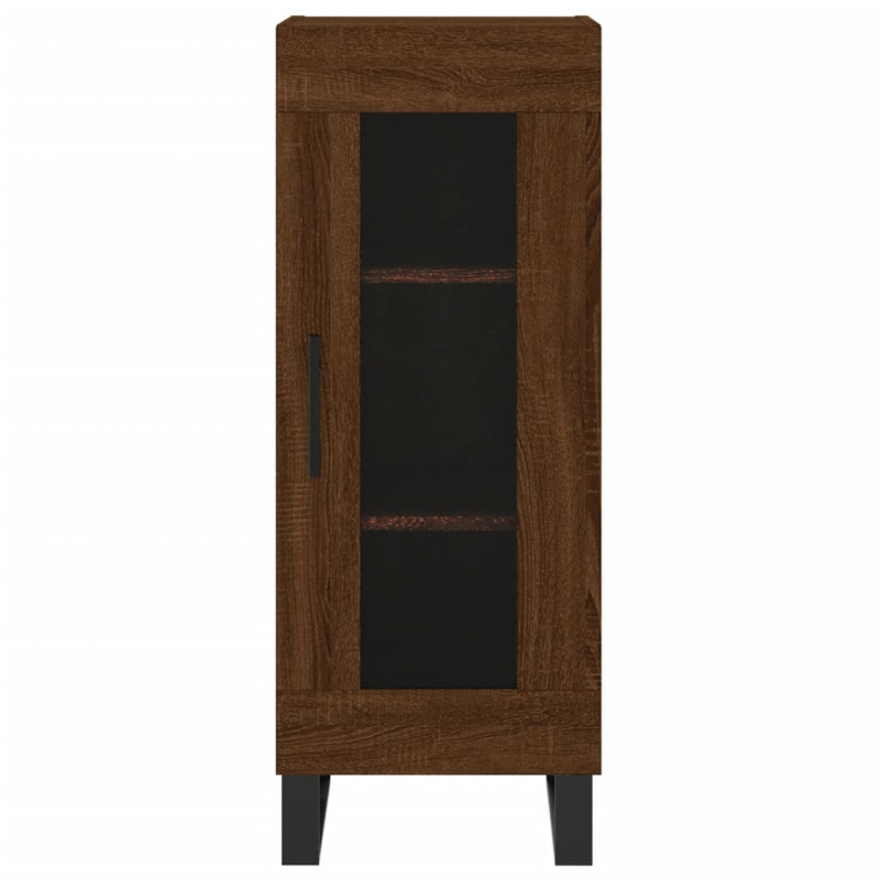 Sideboard Braun Eichen-Optik 34,5x34x90 cm Holzwerkstoff