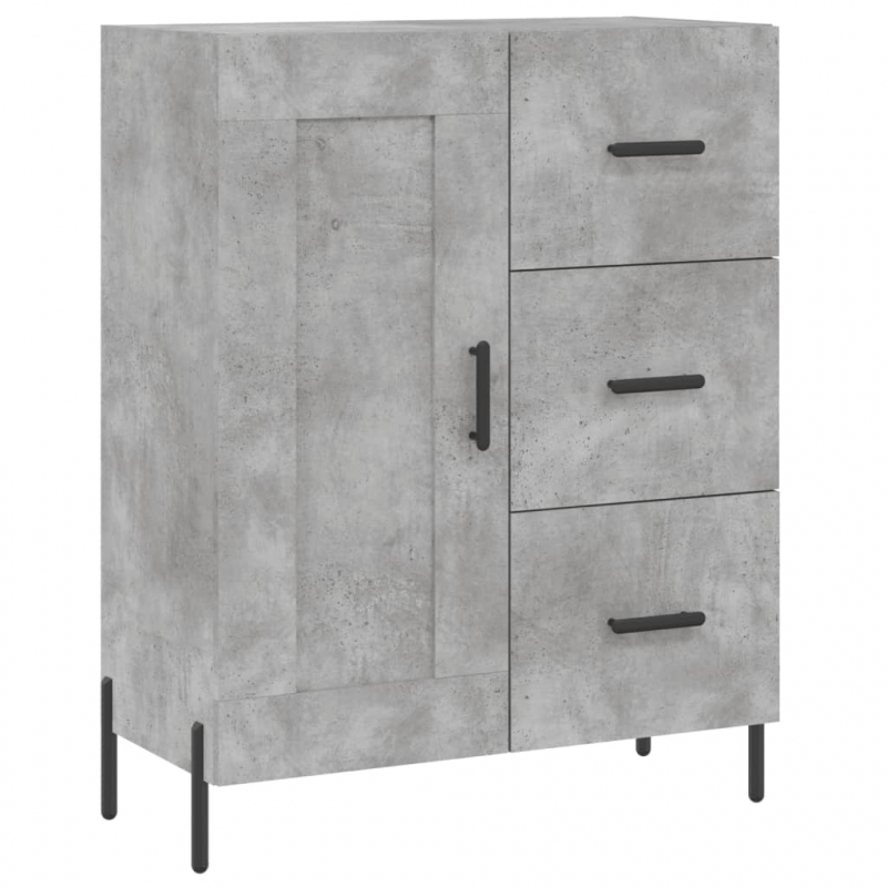 Sideboard Betongrau 69,5x34x90 cm Holzwerkstoff